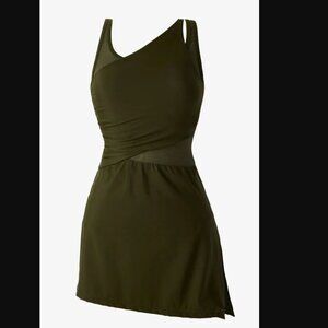 NWT Miraclesuit Alina Swim Dress in Nori Green Size 8